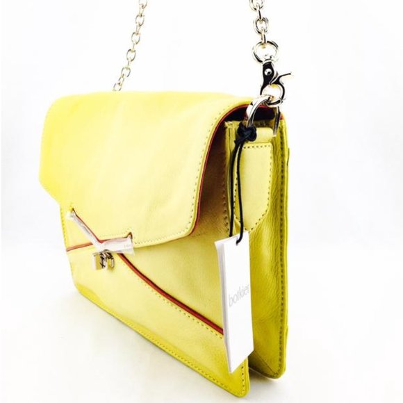 Botkier Clutch Acid Valentina Yellow Leather Bag - Picture 5 of 11
